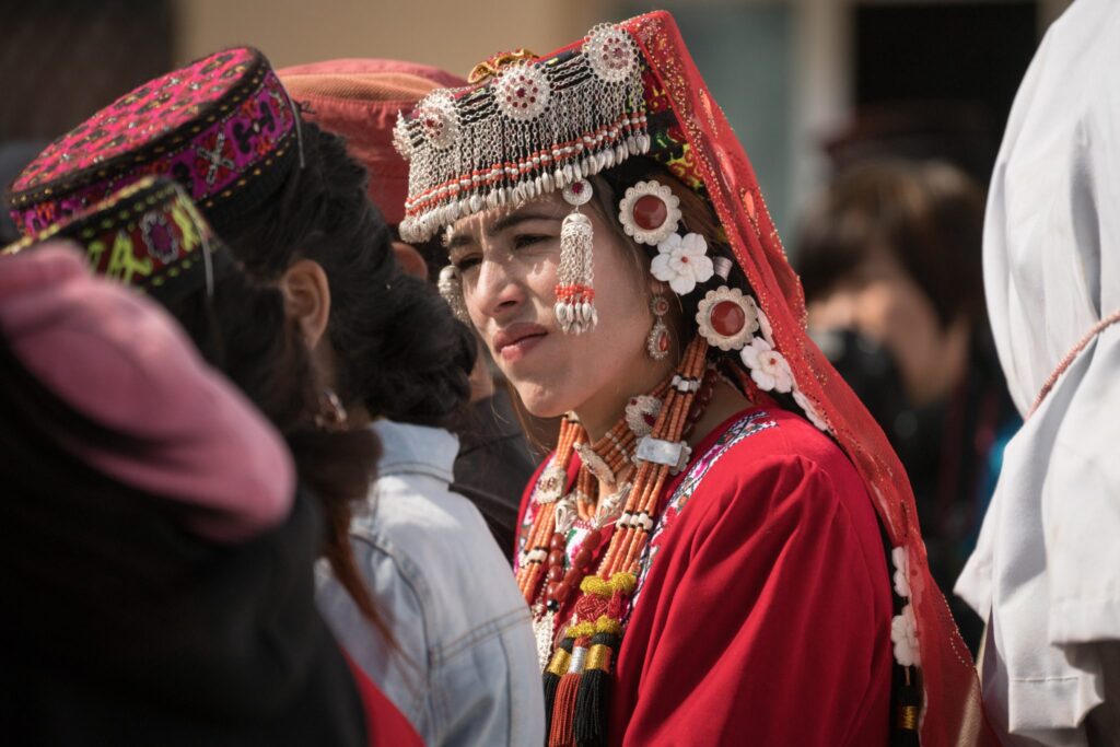 Group of students engaging in team-building activities in a rural village as part of an educational trek near Beijing