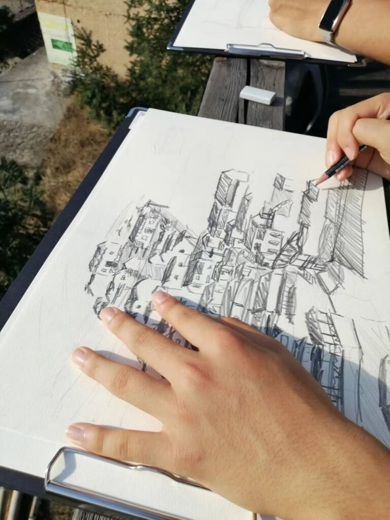 Schoolchildren bring ancient landscapes to life through art, gaining insight into the beauty of rural China.